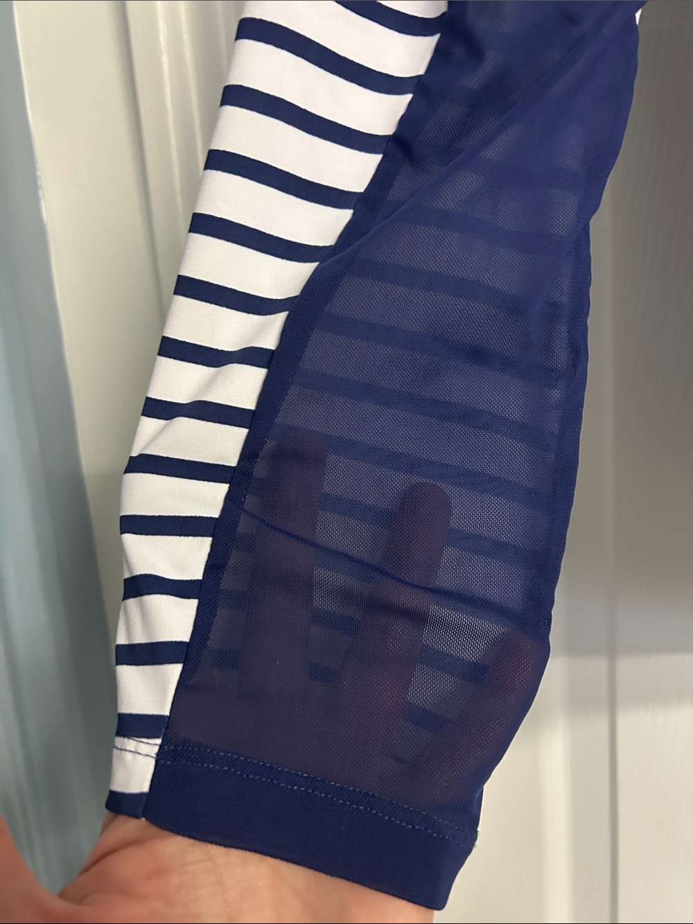 {Talbots} Cabana Life Sun & Swim 1/4 zip Pullover Long sleeve Quick Dry Top - Picture 4 of 7